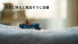 実家に帰ると風呂そうじ当番